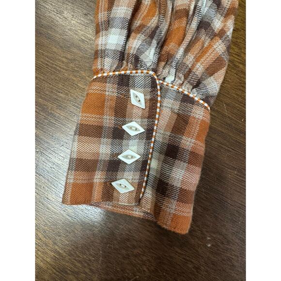 Shyanne Retro Western Cowgirl Top Women Medium Boho Fringe Festival Rodeo Aztec - Picture 12 of 12